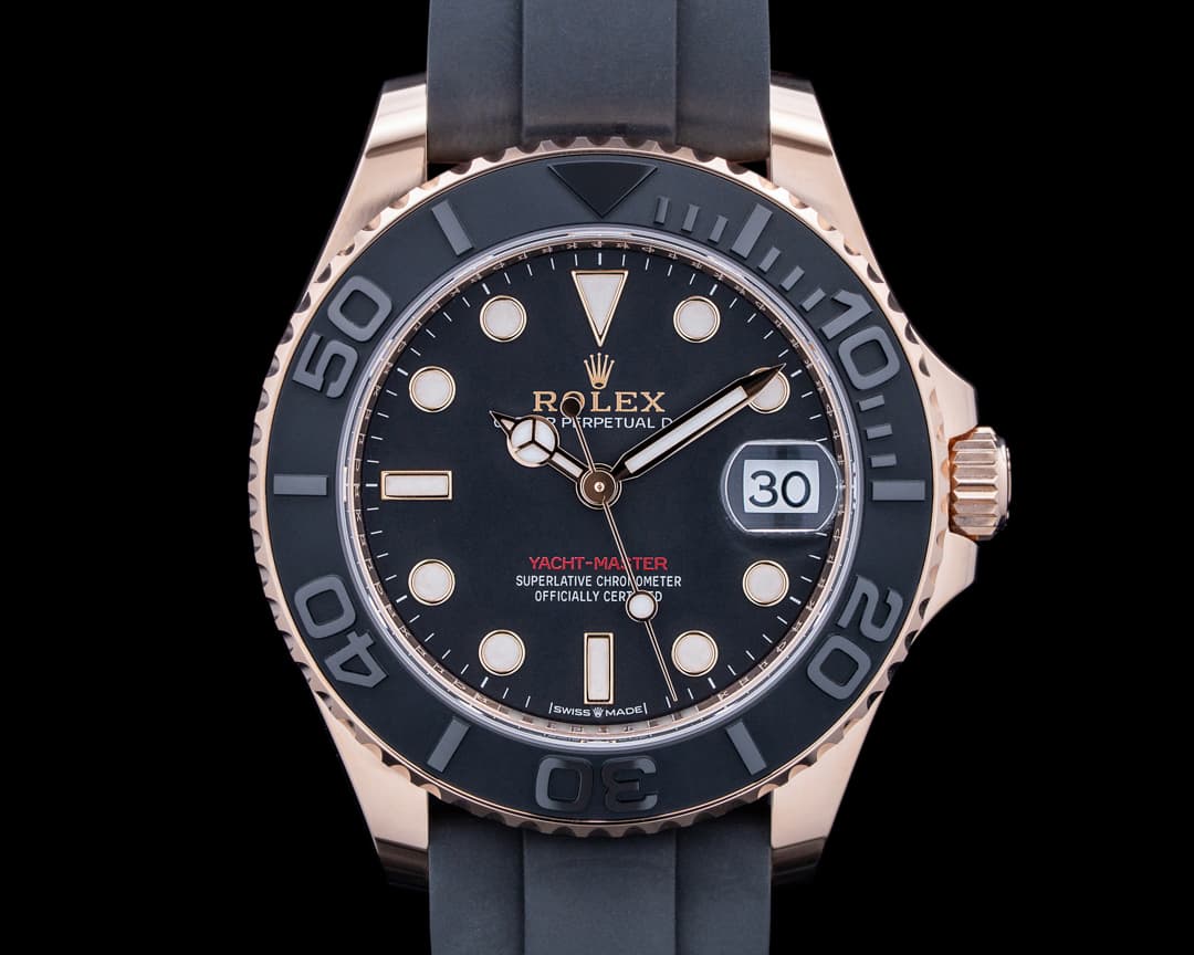 Rolex 268655 Yacht-Master 37MM 18K Rose Gold Black Dial UNWORN