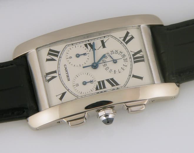 Cartier American Tank Chrono WG