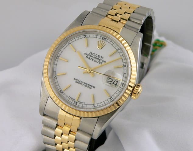 Rolex Datejust 2T White Dial
Jubilee