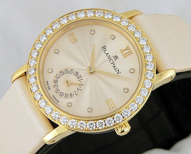 Blancpain Lady Villeret
Guilloche Dial
Beige Strap