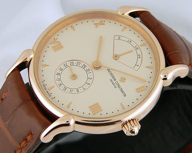 Vacheron Constantin Historique Fancy Lugs Rose power reserve
