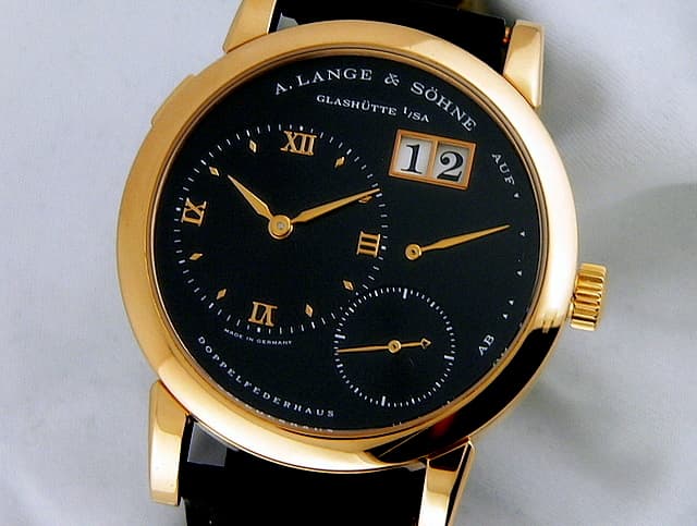 A. Lange and Sohne Lange 1 Rose Black Dial