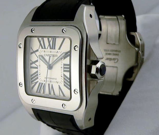 Cartier Santos 100 Steel Large Auto
