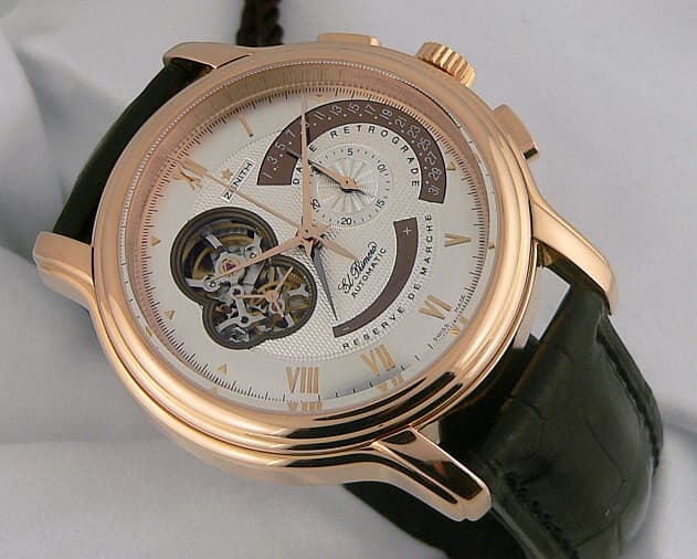 Zenith T Open Date Retrograde Rose
