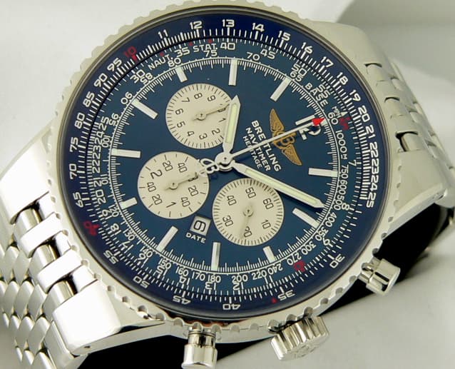 Breitling Navitimer Chrono SS/SS
Heritage Blue