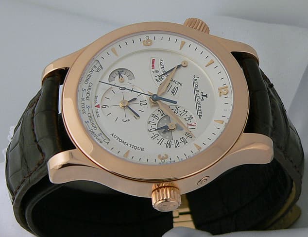 Jaeger LeCoultre Master Geographic Rose White Dial
