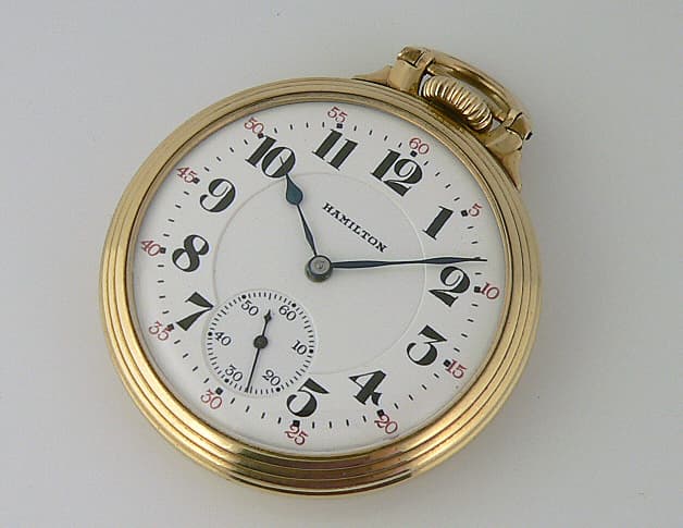 Hamilton Railroad 10k Gold Filled
Pocket Watch