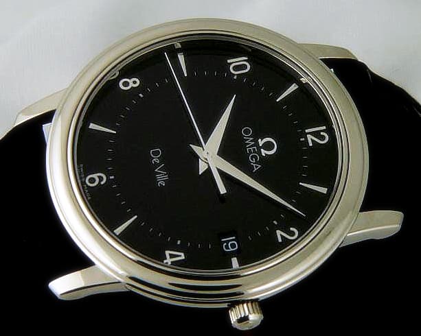 Omega DeVille Prestige Quartz Black Dial