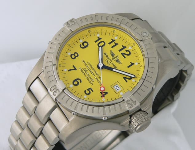 Breitling Avenger Seawolf Titanium Yellow Dial
