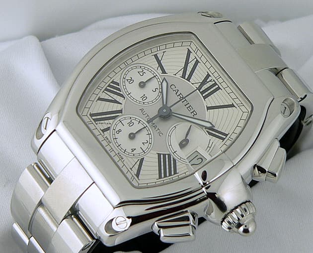 Cartier Roadster Chronograph SS/SS
Silver
