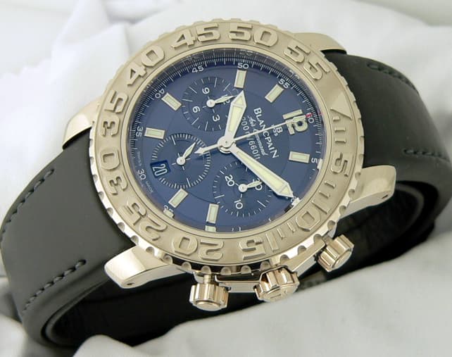 Blancpain Air Command WG/Blue
Rubber Strap