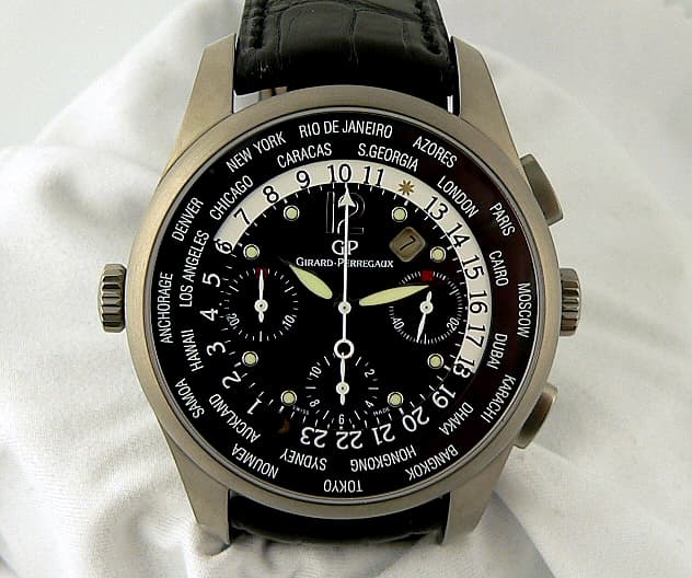 Girard Perregaux World Time WW.TC Chrono 
Tita/Black Dial