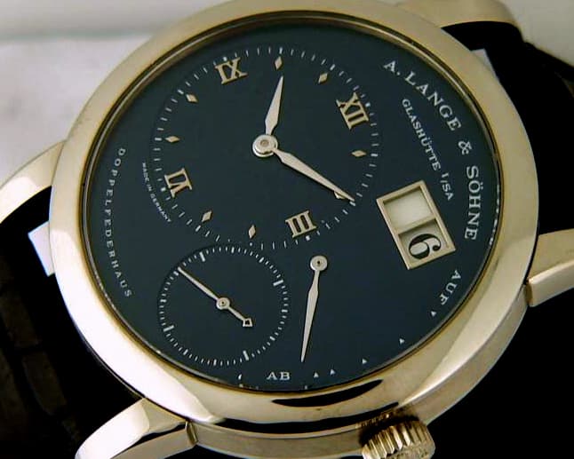 A. Lange and Sohne Lange 1 WG Blue Dial