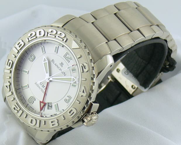 Blancpain Fifty Fathoms GMT WG/WG White