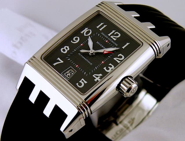 Jaeger LeCoultre Gran'Sport Steel/Rubber Auto Black