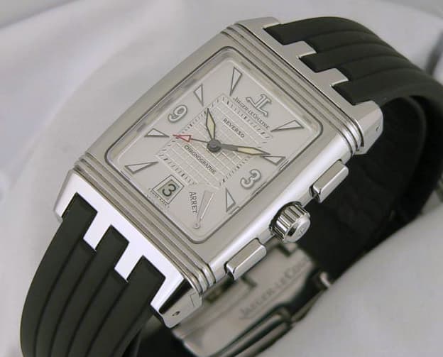 Jaeger LeCoultre Gran'Sport Chrono  SS/Rubber
White