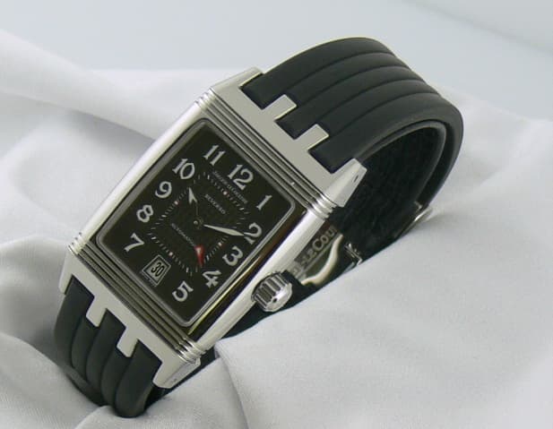 Jaeger LeCoultre Gran'Sport Steel/Rubber Auto, Black 