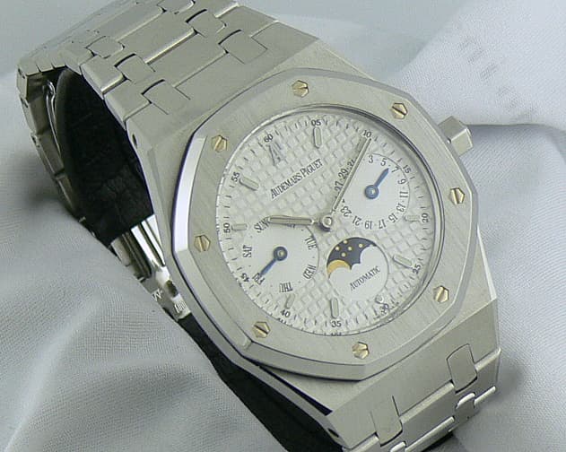 Audemars Piguet Royal Oak Day Date Moon SS/SS White