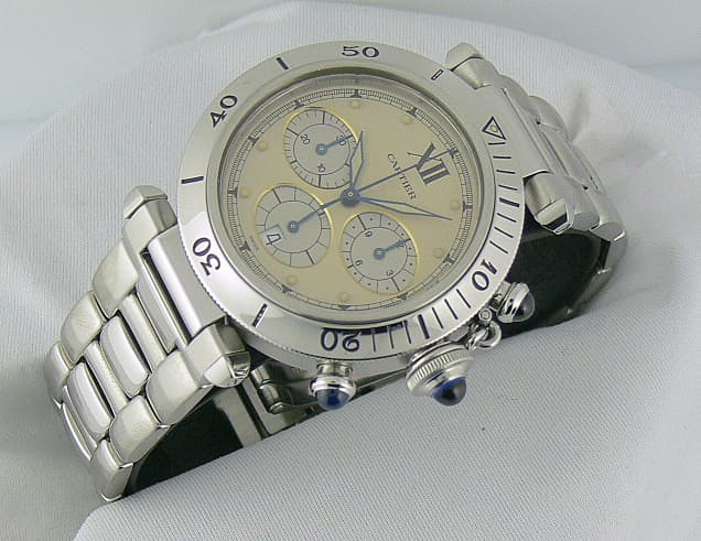 Cartier Pasha Chrono Quartz SS/SS