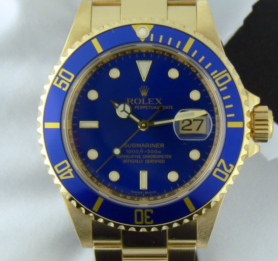 Rolex Submariner Blue
YG/YG