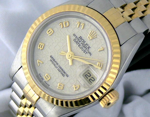Rolex Lady's Datejust 2T Champagne Jubilee Dial
 