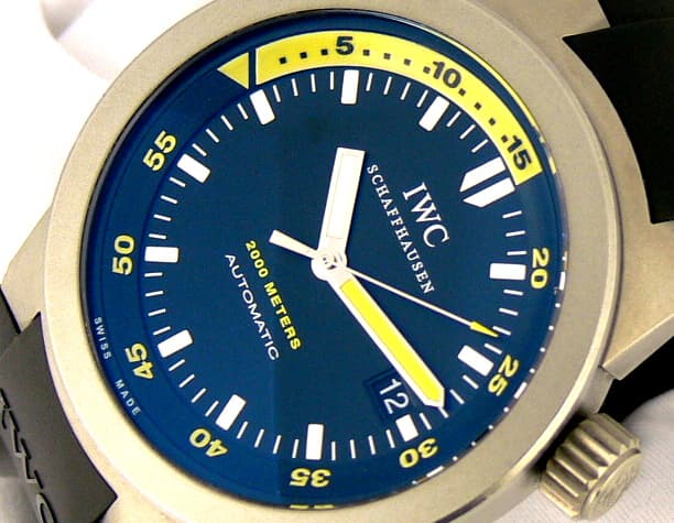 IWC Aquatimer 
Titanium Rubber Black Dial