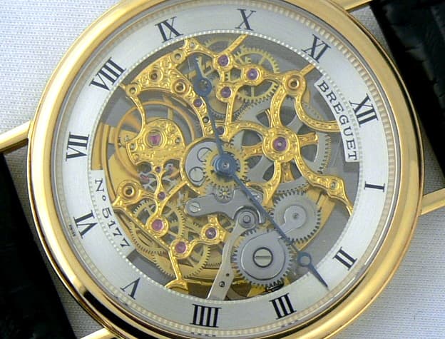 Breguet Ultra Slim YG Skeleton Dial