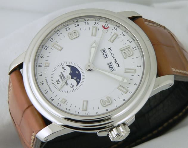 Blancpain Large Triple Date Moon Steel