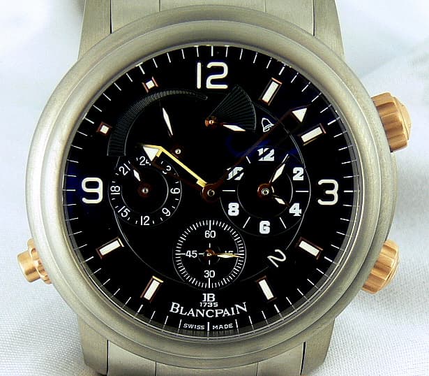 Blancpain Alarm 
Titanium/Rose