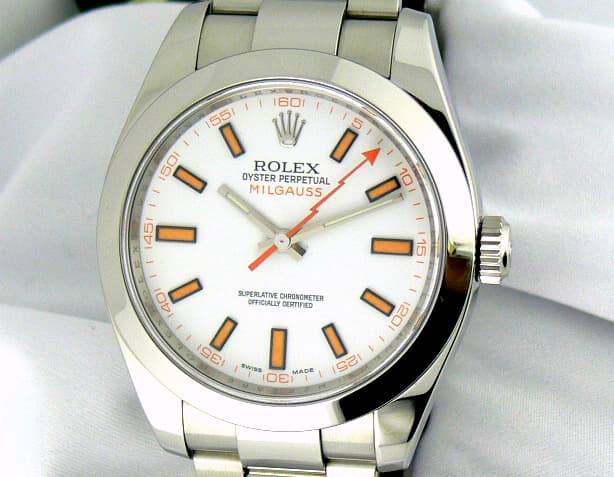 Rolex Milgauss White Dial
SS/SS
White 