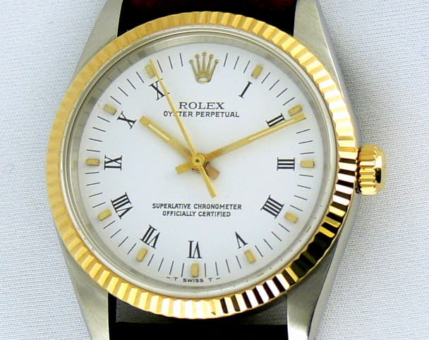 Rolex Oyster Perpetual 18k/SS Strap E Series