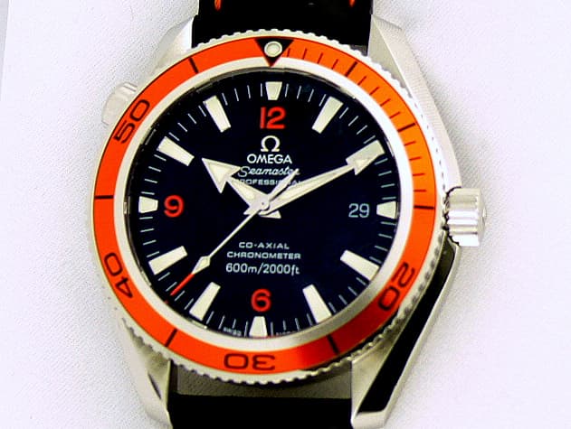Omega Seamaster Planet Ocean Orange Bezel Strap