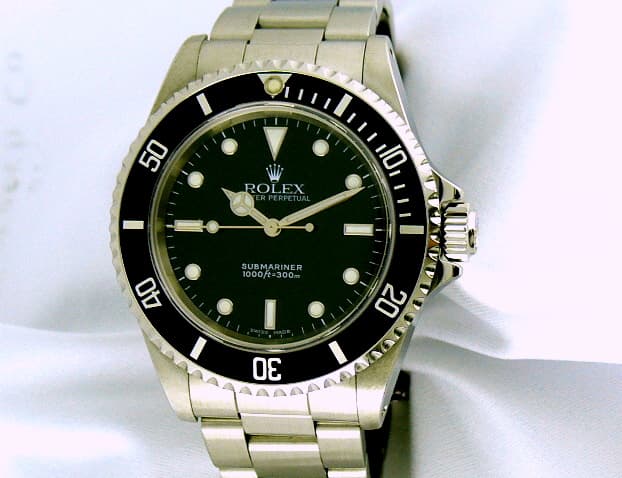 Rolex Submariner SS Black Dial No Date 