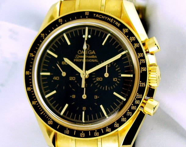 Omega Speedmaster YG/YG Black Dial