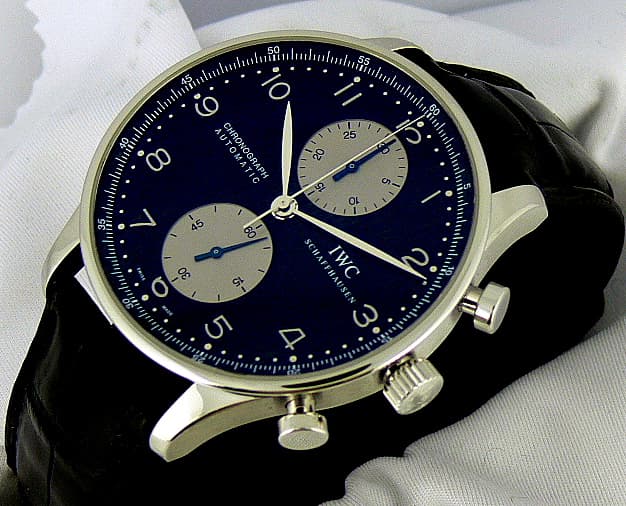 IWC Portugieser Chrono Black Dial
Silver Subdials