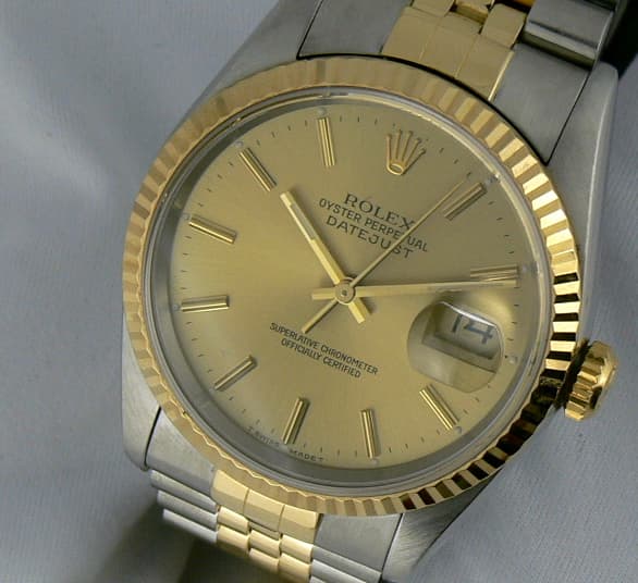 Rolex Datejust 2T Champagne Dial
Jubilee 1993 3/4