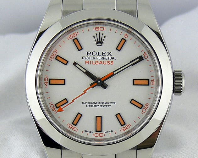 Rolex Milgauss White Dial
SS/SS
White 