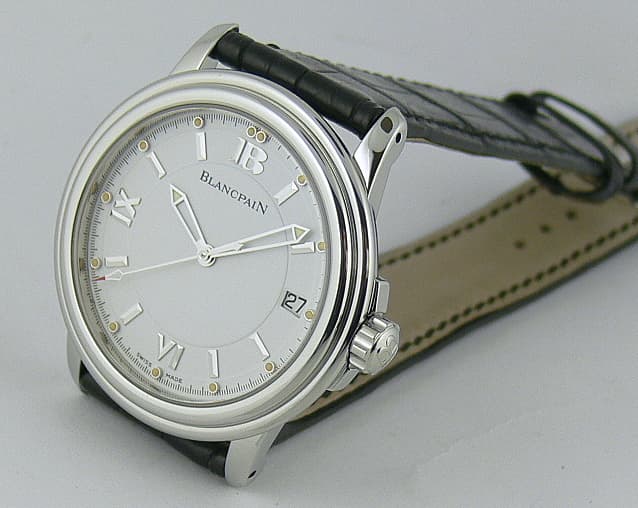 Blancpain 2100 SS/Strap White Dial