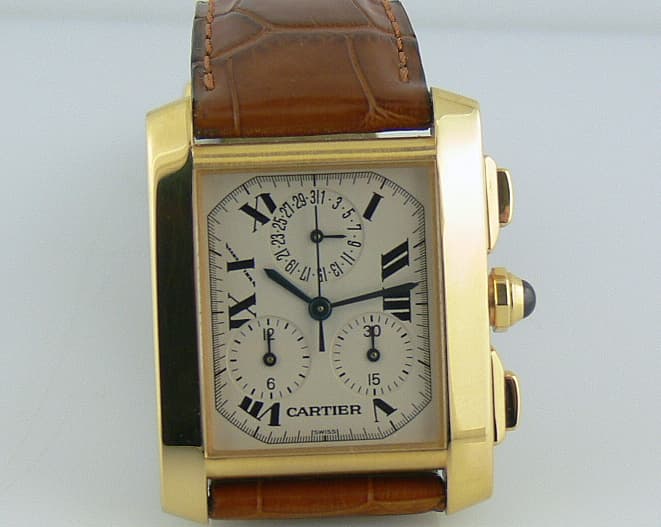 Cartier Tank Francaise Chrono Quartz YG/Strap