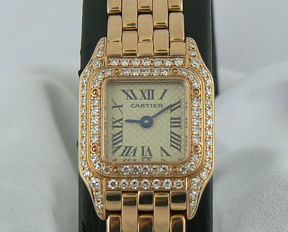 Cartier Lady's Mini Panthere RG/RG Diamond Case