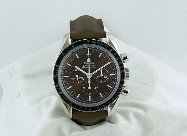 Omega Speedmaster Professional Moon Watch SS/Strap Brown