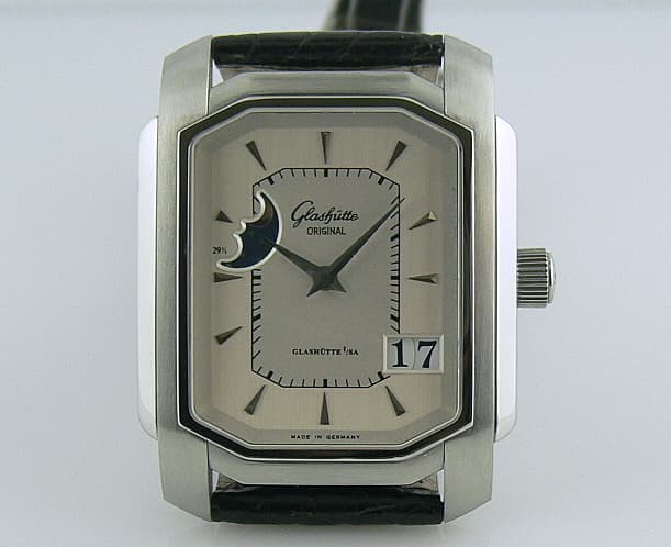 Glashutte Original Senator Karree Date Moon SS/Strap