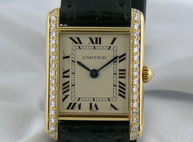 Cartier Tank Francaise YG Qtz Diamond