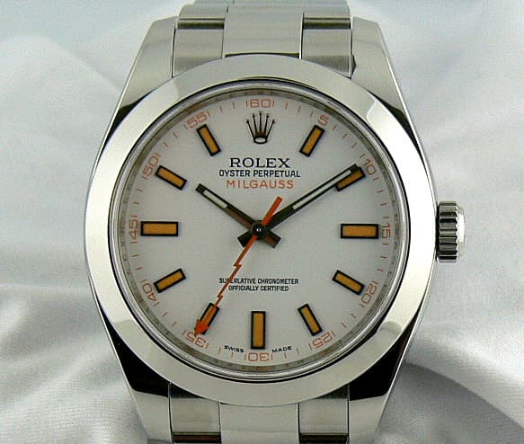 Rolex Milgauss White Dial
SS/SS
White 