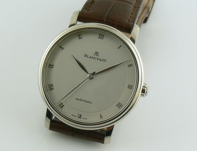 Blancpain Villeret Auto 
White Gold