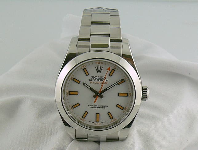 Rolex Milgauss White Dial
SS/SS
White 