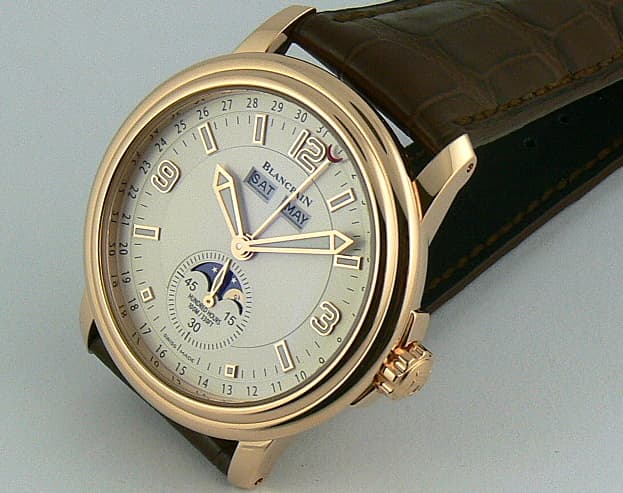 Blancpain Large Triple Date Moon Rose