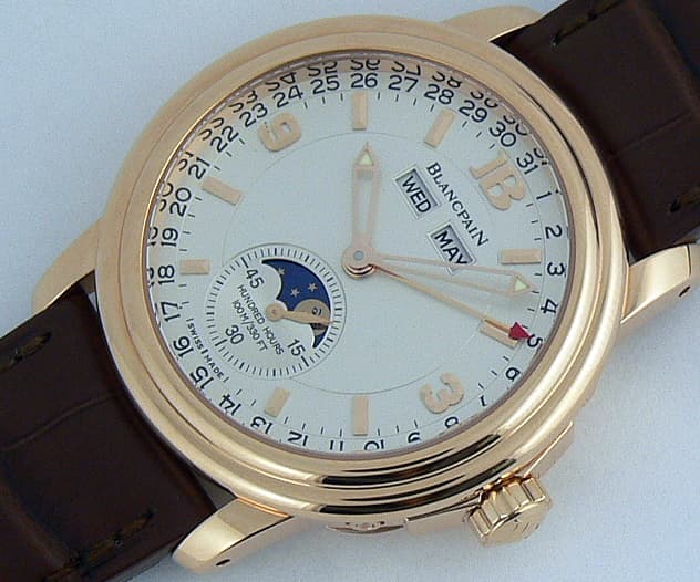 Blancpain 3 Date Rose Half Hunter