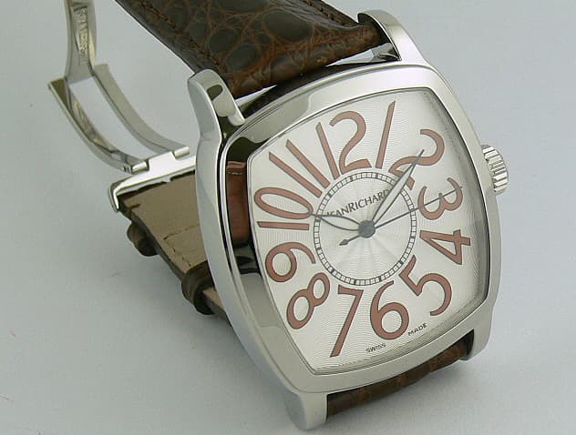 Jean Richard Grand TV Screen, SS, Cream Dial 