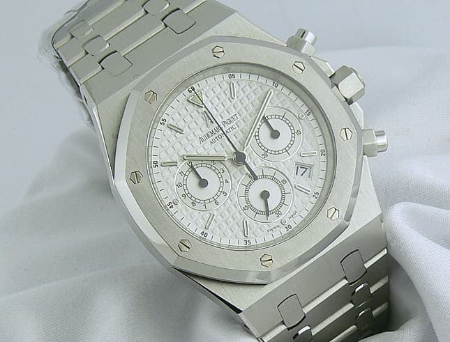 Audemars Piguet Royal Oak Chrono White Dial
SS/SS